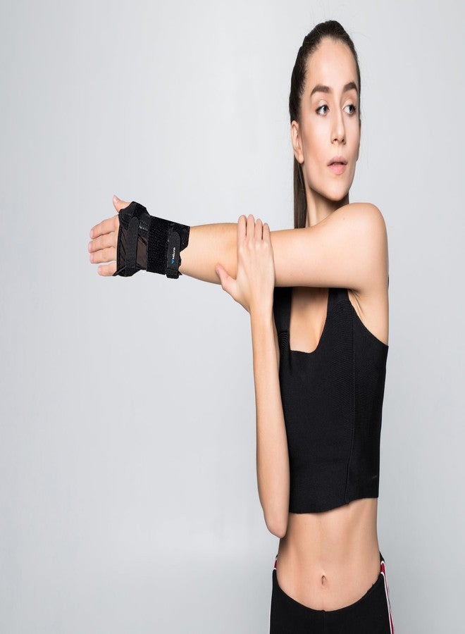 مايكرو سوار معصم من مزيج النيوبرين من MICRO meditex، دعامة للإبهام للرجال والنساء، دعامة لليد، دعامة لتخفيف آلام المعصم، دعامة للمعصم، يناسب اليد اليمنى واليسرى، مقاس واحد (كبير) - Image 3