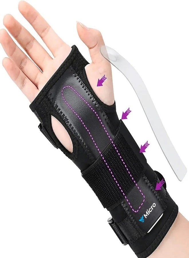 مايكرو سوار معصم من مزيج النيوبرين من MICRO meditex، دعامة للإبهام للرجال والنساء، دعامة لليد، دعامة لتخفيف آلام المعصم، دعامة للمعصم، يناسب اليد اليمنى واليسرى، مقاس واحد (كبير) - Image 1
