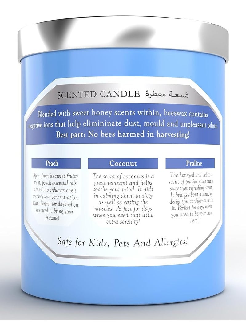 Shower Scents شمعة معطرة شمع العسل برائحة الثلج 3 فتائل 410 جرام - Image 2