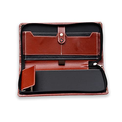 COI File Cover for Documents/Cheque Book Holder Brown/Folder Organiser/Set of 3 - Image 2