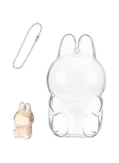 Arabest Protective Case for LABUBU, Thickening Figures Storage Bag for Dolls, Keychain Bag for Labubu Plush Figure, Portable Closure Dustproof Collectibles Case for Labubu Figures (Sitting)  - Image 1