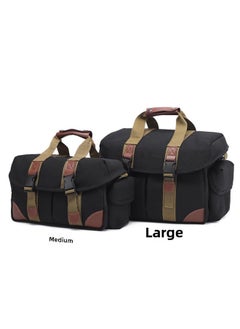 Generic Multifunctional Professional Canon SLR Camera Bag Shoulder Canvas Camera Bag D7200 Nikon SLR Set D7500-Color:Large Size Without Label (green)  - Image 2