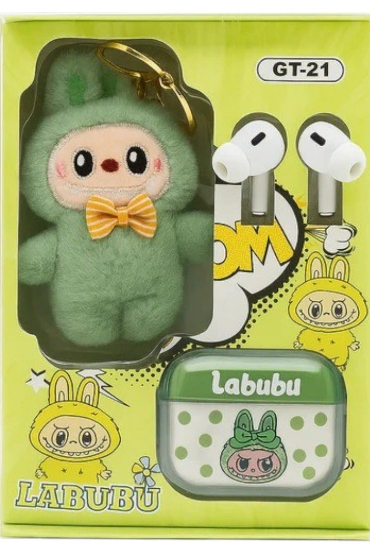 لابوبو سماعات أذن لابوبو اللاسلكية مع لعبة كرتونية لطيفة