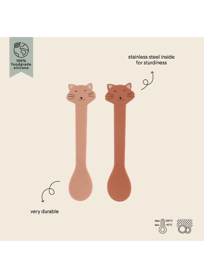Trixie Silicone Feeding Spoon - Pack of 2 - Mrs. Cat - Image 2