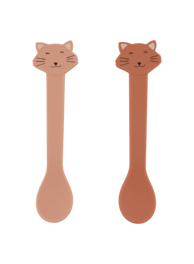 Trixie Silicone Feeding Spoon - Pack of 2 - Mrs. Cat - Image 1