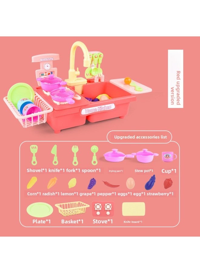 Children's Electric Circulating Wash Basin For Washing Vegetables For Boys And Girls Early Education Exercise Parent-Child Interaction-Color:Small Dishwasher Blue Experience Edition (E-Commerce Box)  - Image 5