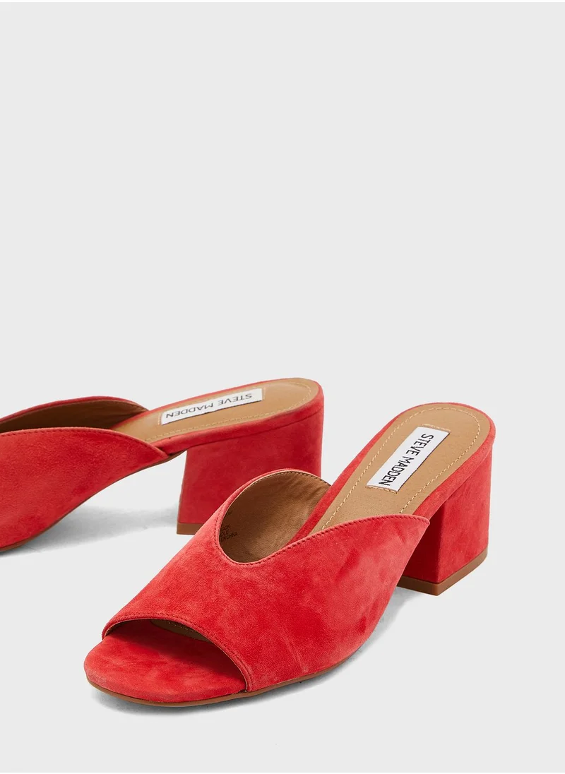 STEVE MADDEN Pratt Block Heel Mule