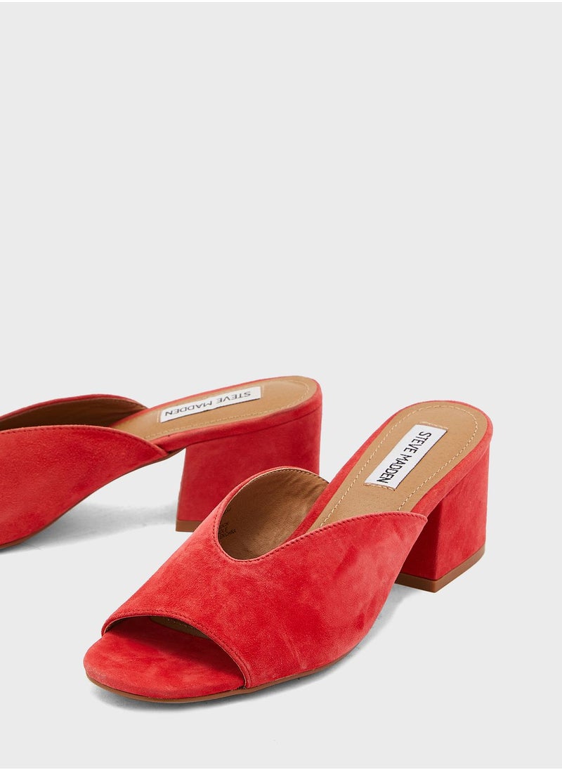 STEVE MADDEN - Pratt Block Heel Mule - Image 1