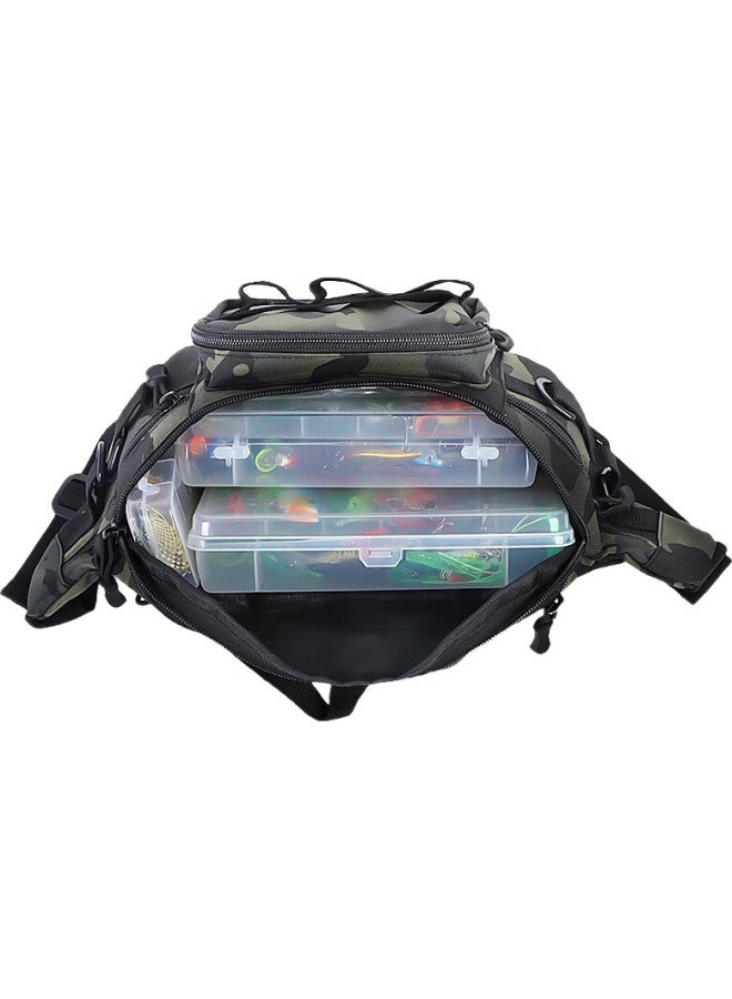 Bear fire Xionghuoxionghuo Bag, Multifunctional Waist Pack, Crossbody Bag, Rod Holder, Fishing Tackle Bag, Fishing Rod Bag, Accessory Storage Bag - Image 2