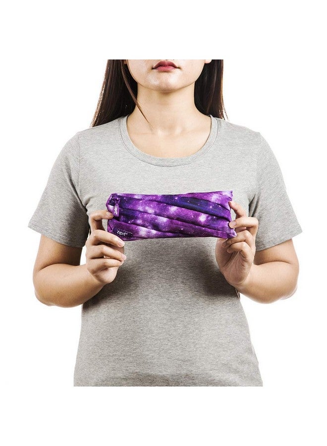 زيبيت حافظة أقلام ZIPIT Colorz للبنات | حقيبة أقلام للمدرسة والجامعة والمكتب | حقيبة أقلام للأطفال (مجرة بنفسجية) - Image 5