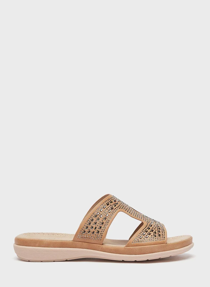 لو كونفورت Side Strap Flat Sandal