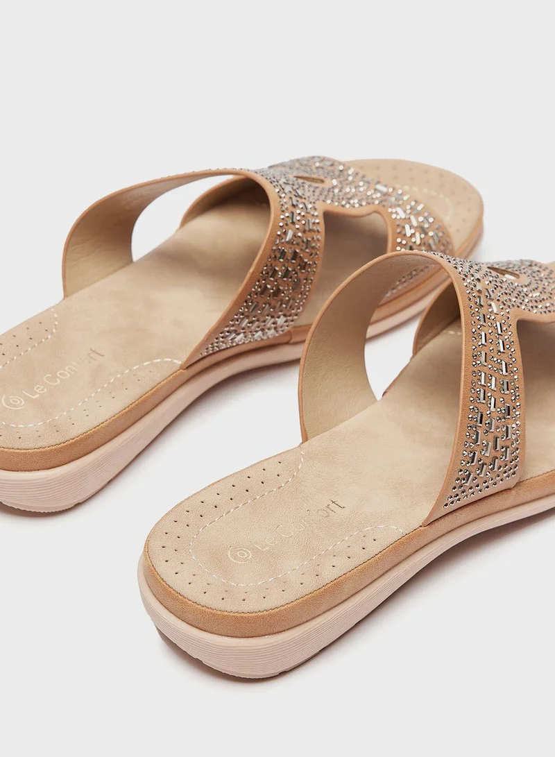 لو كونفورت Side Strap Flat Sandal