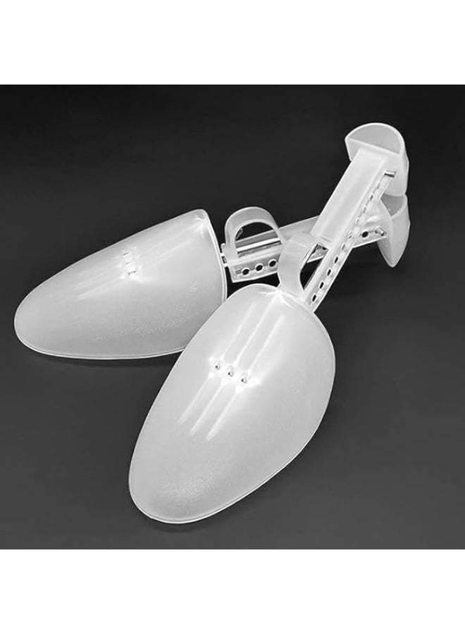 1 pair of adjustable shoe extenders, a tool for widening and shaping flat shoes, low heels, and high heels. Adjustable width, wrinkle-resistant, maintains shoe shape, plastic shoe size expander. - Image 4