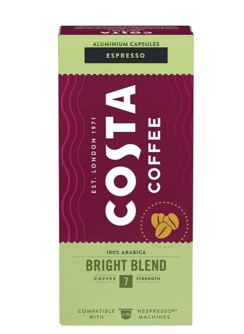 Costa Coffee Bright Blend Capsules 57g