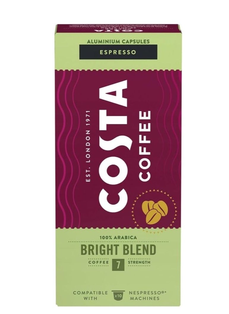 COSTA - Costa Coffee Bright Blend Capsules 57g - Image 1