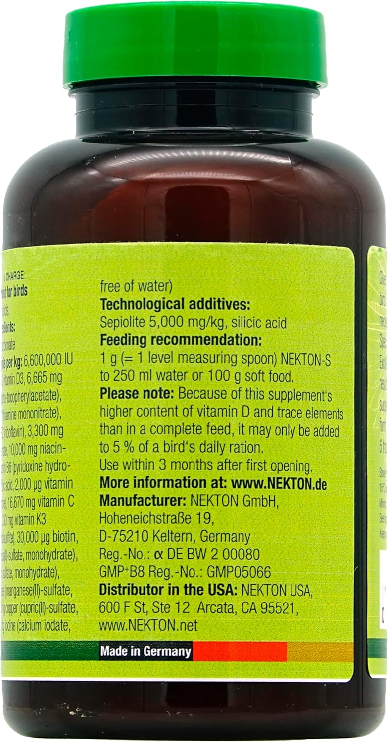 Nekton-S Multi-Vitamin Supplement for Birds, 150g - Essential Nutrients for All Caged Birds - Image 4