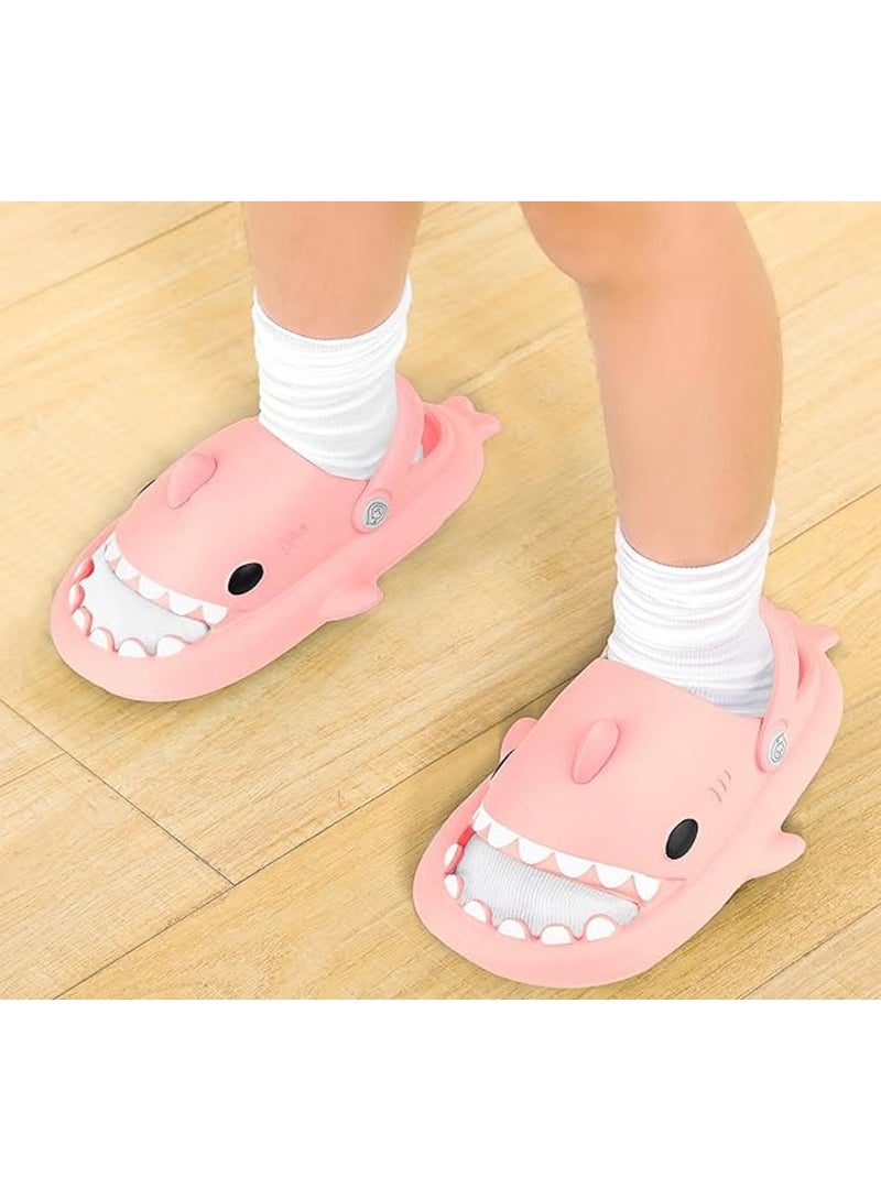 DubaiGallery Cartoon Shark Kids Slippers Soft EVA Waterproof Clogs Lightweight Comfortable Slip Resistant Beach Garden Bathroom Casual Shoes for Boys Girls - Image 2