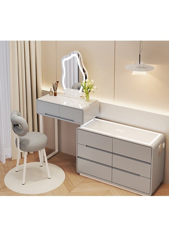NKX - Elegant and Efficient Smart Dressing Table for Contemporary Living Spaces with LED on table and Mirror - Image 1