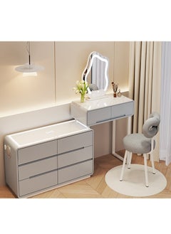 NKX Elegant and Efficient Smart Dressing Table for Contemporary Living Spaces with LED on table and Mirror  - Image 1