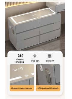 NKX Elegant and Efficient Smart Dressing Table for Contemporary Living Spaces with LED on table and Mirror  - Image 2