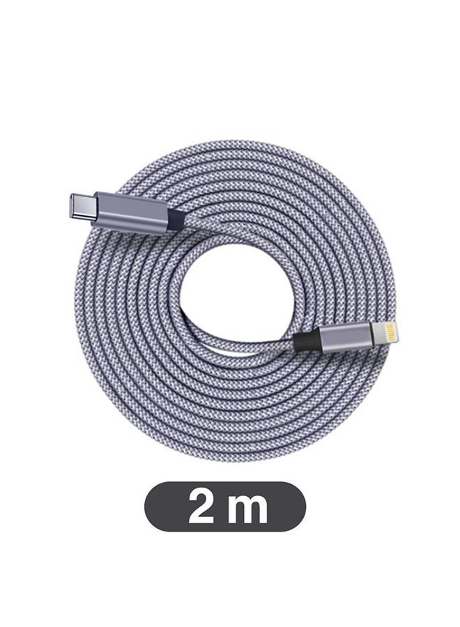 Mailspeed iPhone Charging Cable 2M【MFi Certified】 USB C to Lightning Charger Cable Fast Charging Power Delivery PD 65W iPhone Charging Cable for Reinforced for durability iPhone 14/14 Pro/14 Plus/14 Pro Max, iPad Pro, iPhone 8-13 All Series - Image 2