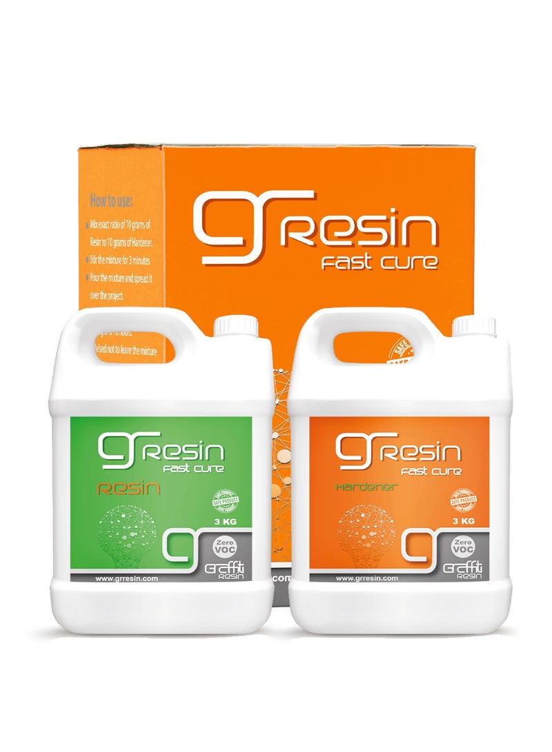 Graffiti Resin Fast Cure 6kg 1:1 Ratio - Image 1