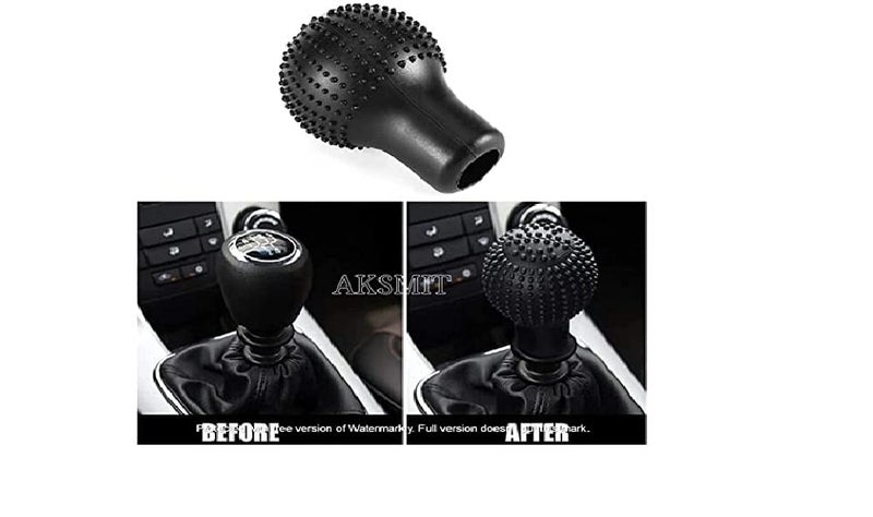 Aksmit Anti-Scratch Universal Fit Silicon Gear Knob Protective Cover Bump Shift Knob Cover (Black) for Maruti Suzuki Zen Estilo - Image 4