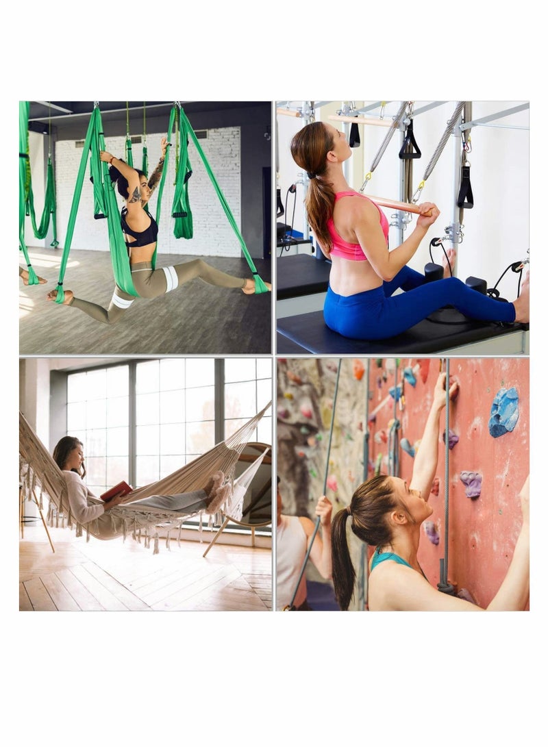 Y&D Heavy Duty Swing Hangers Set 360° Swivel for Yoga Hammock Trapeze - Image 3