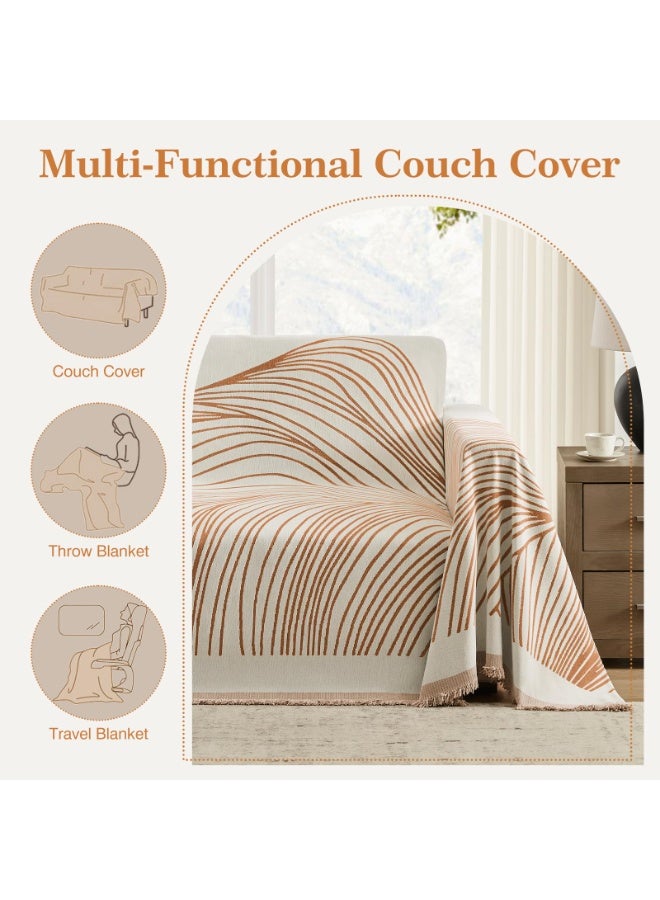 فلاي رود غطاء أريكة، بطانية أنيقة، بطانية أريكة مع شرابة، للمنزل والمكتب والسفر والتخييم (بطانية قابلة للعكس، 180 * 230 سم) - Image 4