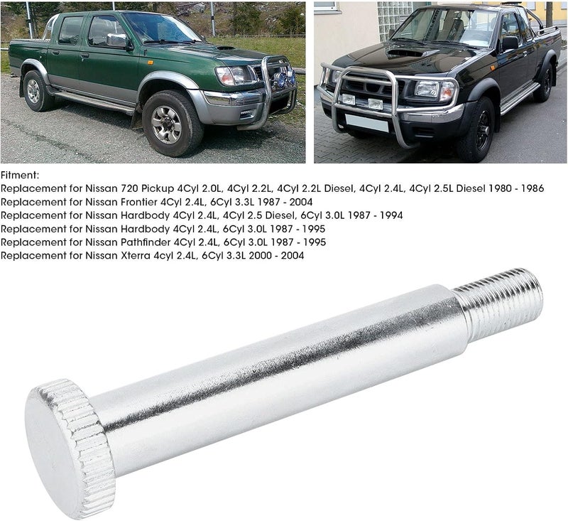 comfrt Front Suspension Lower Shaft Pin ， for Nissan Frontier/Hardbody/Pathfinder/Xterra 54419-VK80A Metal Suspension Lower Shaft Bolt Replacement - Image 2