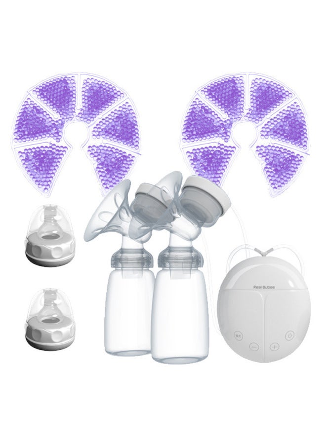 Electric Breast Pump Breast Milk Bilateral Breast Suction Large Silent Milking Machine Automatic Massage Postpartum Portable Breast Pump