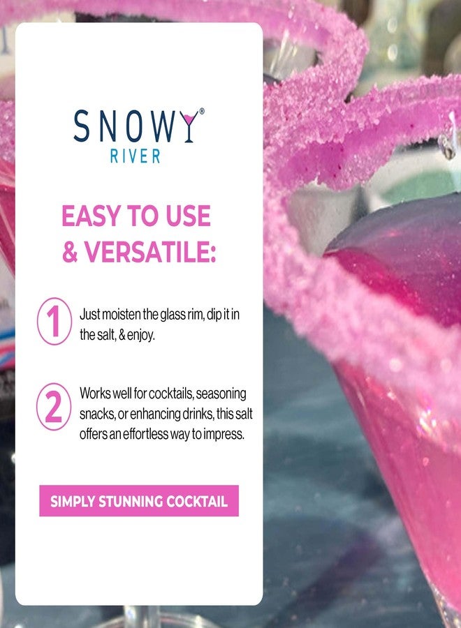 Snowy River Naturally Flavored Cocktail Salt (1x3oz Tin), Colored and Flavored Margarita Rimming Salt, Beverage Rimmer, Drink Salt, Decorative Salt for all occassions (Watermelon) - Image 4