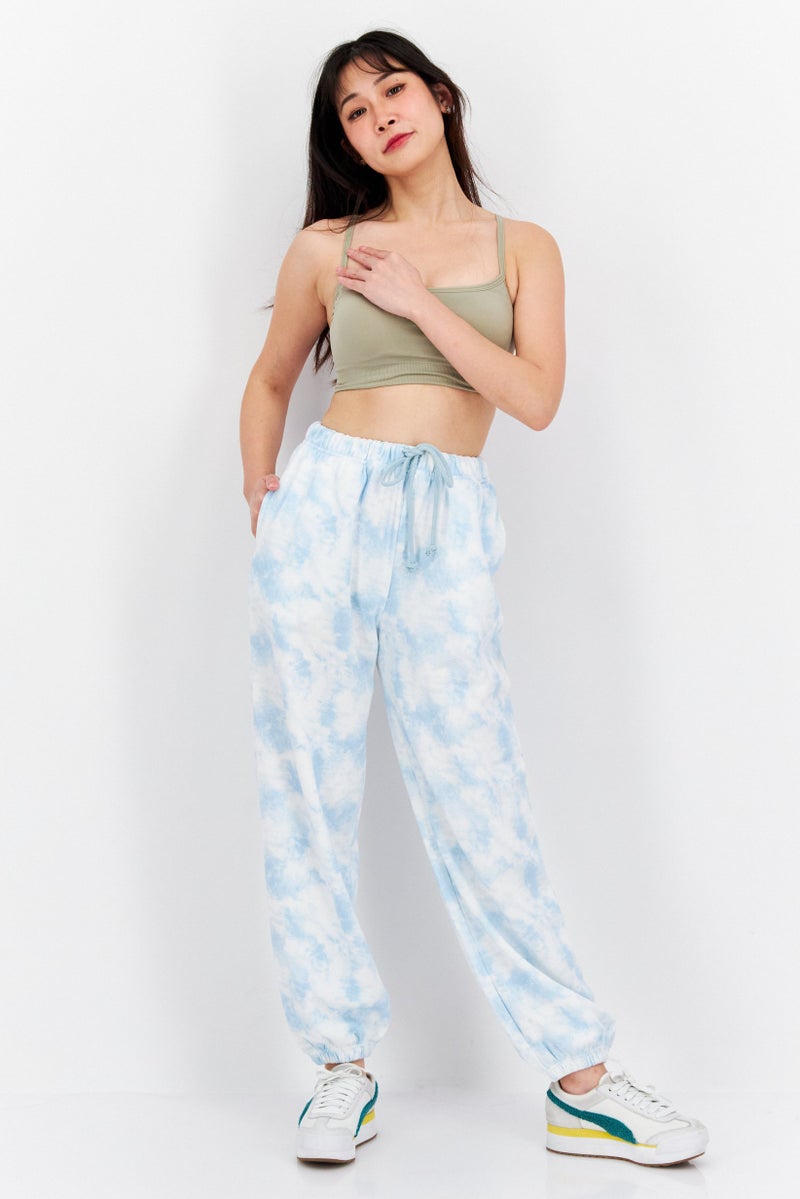 Levi's Women Regular Fit Tie Dye Sweatpants, Blue  - Image 4