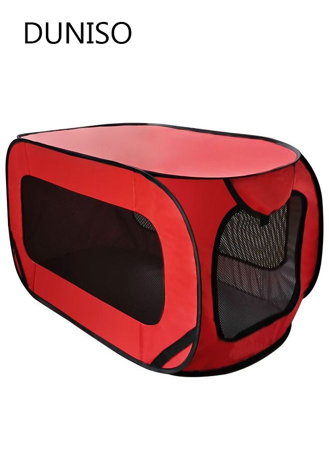 DUNISO Puppy Playpen & Cat Tent Pet Playpen for Dogs or Downtown Pet Supply Foldable Cat Crate with Straps for Cat Car Seat - Image 1