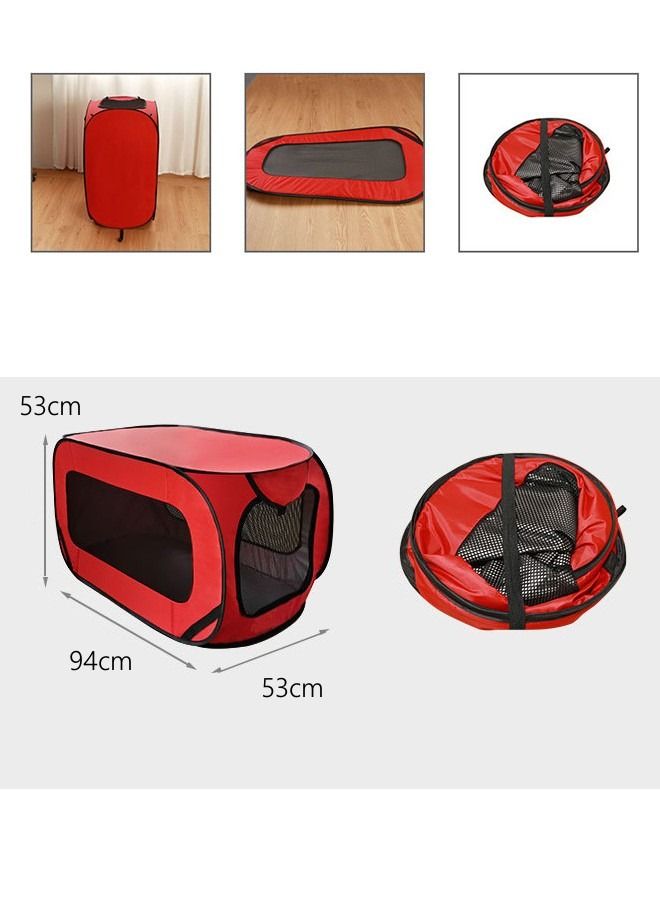 DUNISO Puppy Playpen & Cat Tent Pet Playpen for Dogs or Downtown Pet Supply Foldable Cat Crate with Straps for Cat Car Seat - Image 2