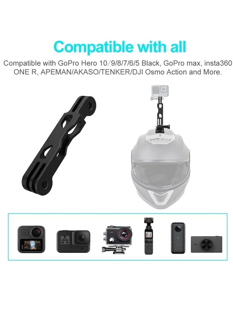 KASTWAVE Arm for Action Camera Aluminum Alloy Extension, Tripod Mount Helmet Stick, Which Compatible with GoPro Hero 10/9/8/7/6/5 Black, Insta360 etc  - Image 4