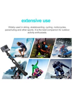 KASTWAVE Arm for Action Camera Aluminum Alloy Extension, Tripod Mount Helmet Stick, Which Compatible with GoPro Hero 10/9/8/7/6/5 Black, Insta360 etc  - Image 2