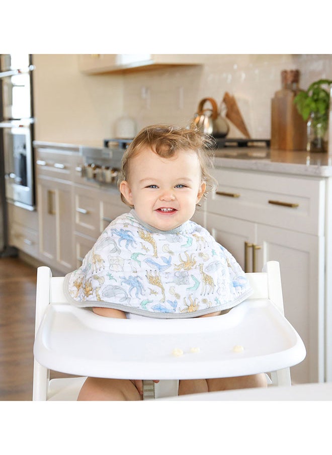 aden + anais Pack Of 1 Essentials Cotton Baby Burpy Bib - Natural History  - Image 4