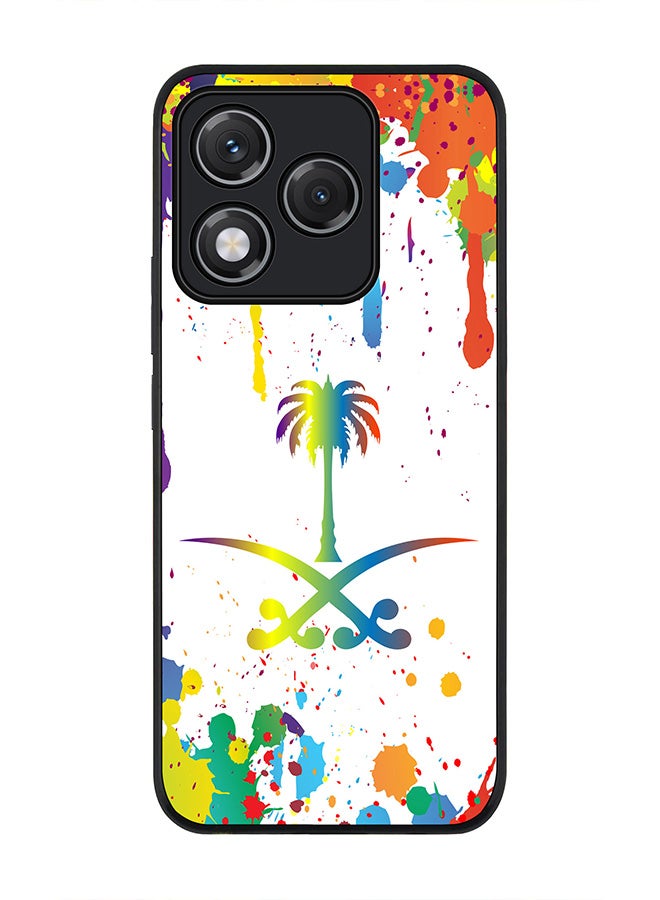 Stylizedd For Honor 400 Lite Case,Slim fit Camera Protection, Shockproof Thin Phone cover  - Colorful Saudi