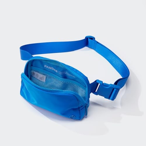 Pander Two Way Zipper Fanny Pack Nylon Everywhere Belt Bag for Women, Water Repellent Waist Packs, Crossbody Bags with Adjustable Strap (Capri Blue). - Image 5