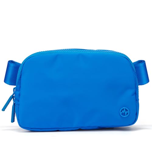 Pander Two Way Zipper Fanny Pack Nylon Everywhere Belt Bag for Women, Water Repellent Waist Packs, Crossbody Bags with Adjustable Strap (Capri Blue). - Image 1