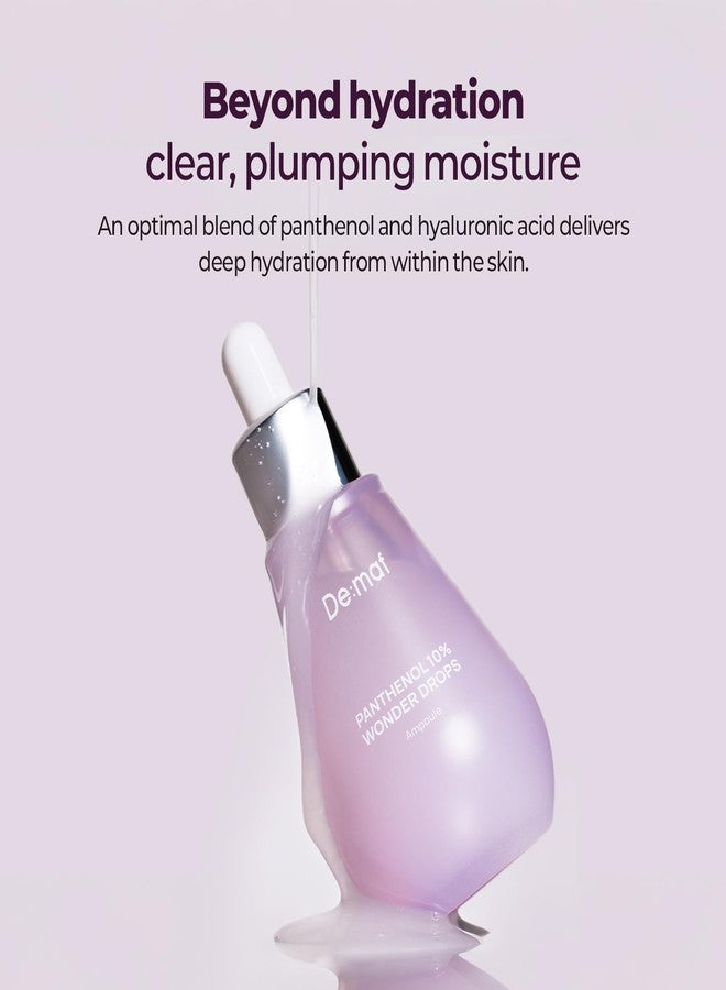 DE:MAF Panthenol 10% Wonder Drops Ampoule, Hydrating & Soothing Serum for Sensitive Skin, Non-Sticky Formula with Panthenol & Evening Primrose, Barrier Repair & Moisturizing Care (1.86 fl oz) - Image 4