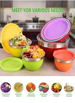 7 PCS Mixing Bowls Set with Lids, Salad Dough Baking Bowl, Measurement Marks and Non-Slip Bottoms Nesting Bowls for Home Kitchen Cooking Baking - pzsku/ZFDA3CC9F42CAC59B8F9BZ/45/_/1716866448/48a56cdf-75db-4d2a-bfda-d0b8bbb76a0a