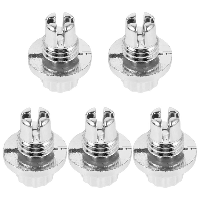 5pcs Silver Steel Car Wheel Lug Nuts Replacement for Automotive and Trailer - Image 2