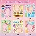 B1ykin Axolotl Make a Face Sticker 36 Sheets Make Your Own Cute Animal Stickers Mix Match DIY Art Craft for Birthday Party Favors School Activity Games and Christmas Stocking Stuffers - Image 2