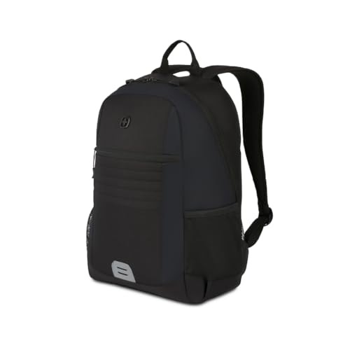 SwissGear Intro Laptop Backpack, Black, 17.5”x12”x6” - Image 1