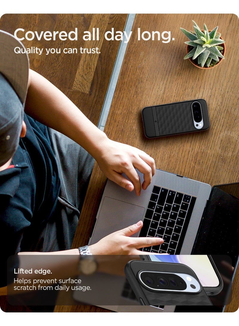 Spigen غطاء ماغ فيت بارالاكس لجهاز جوجل بيكسل 10 برو XL مع ميزة ماغ سيف - أسود غير لامع - Image 5