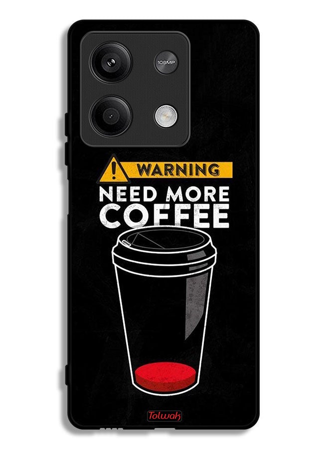 Tolwak Xiaomi Redmi Note 13 Protective Case Cover Need More Coffee - Image 1