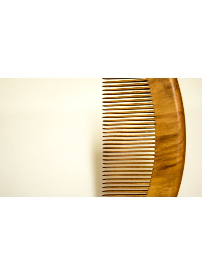 CP [Japan Craftsmen Made] Peach Wood Natural Comb Apricot Oiled. Anti Static Hair (Medium) - Image 5