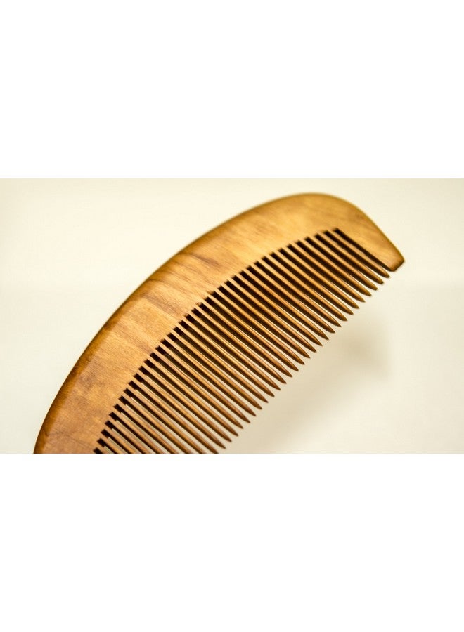 CP [Japan Craftsmen Made] Peach Wood Natural Comb Apricot Oiled. Anti Static Hair (Medium) - Image 4